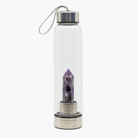 Crystal Water Bottle - Amethyst