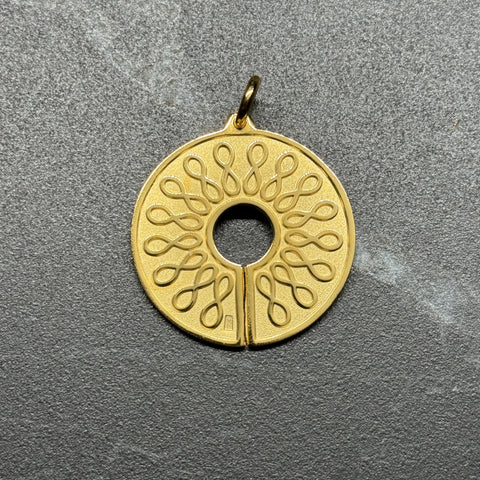 Amulette protectrice - Plaqué en or